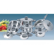 12pcs Cookware Set With S/S Lid