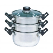 3-Tier Steamer with Bakelite Handles