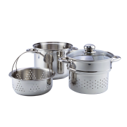 4PCS MULTI COOKER WITH GLASS LID