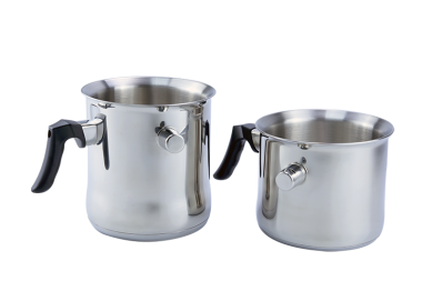 DOUBLE WALL MILK POT W/WHISTLE